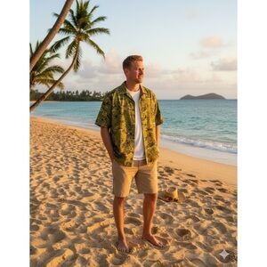 REYN SPOONER JOE KEALOHA Hawaiian‎ Scene Popover